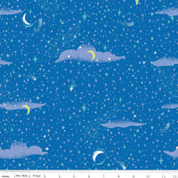 PRESALE Forever Neverland Pixie Dust Sapphire Yardage by Jill Howarth for Riley Blake Designs | C15905-SAPPHIRE