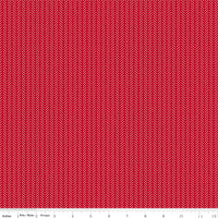 PRESALE Radiant Ruby Herringbone Schoolhouse Yardage by Dani Mogstad for Riley Blake Designs | C17265-SCHOOLHOUSE