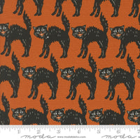 Home Sweet Haunt Little Black Cat Rust Yardage by Stacy Iest Hsu for Moda Fabrics | 20915 13