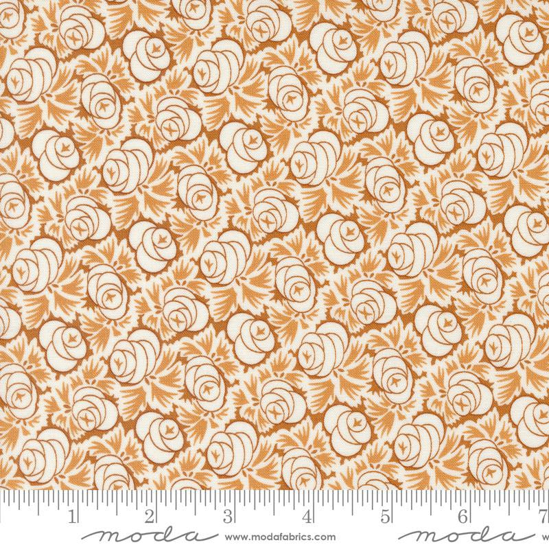 Denim and Daisies Oklahoma Rose Nutmeg Yardage by Fig Tree for Moda Fabrics | 35384 15