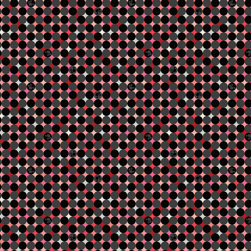 Barbie Vintage Sparkle Dots Black Yardage by Riley Blake Designs | C16894-BLACK