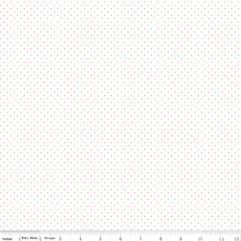 American Jane Pindots Red on White by American Jane for Riley Blake Designs | C845-RED