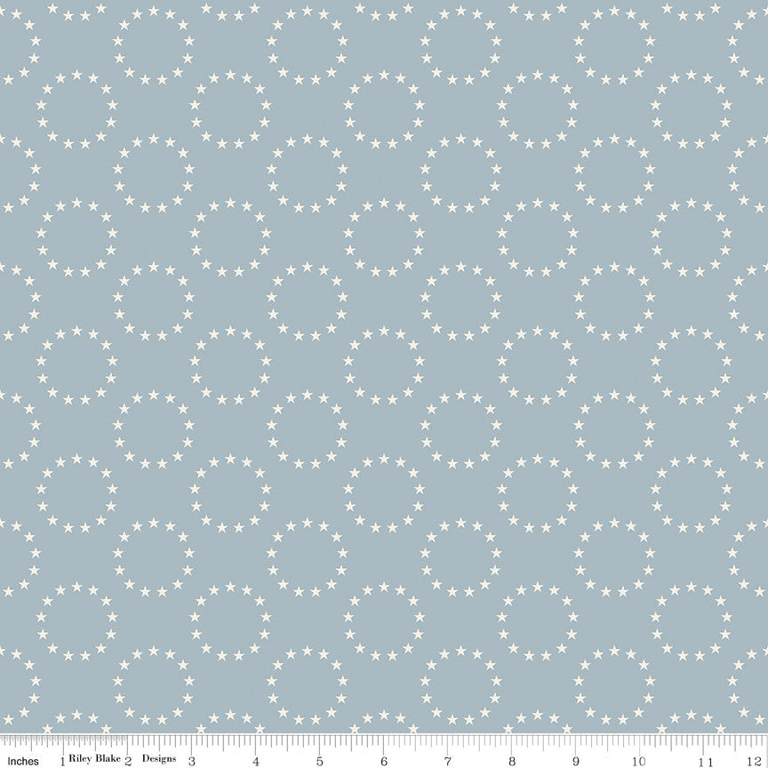 Independence 13 Colonies Blue Yardage by the RBD Designers for Riley Blake Designs | C17336-BLUE