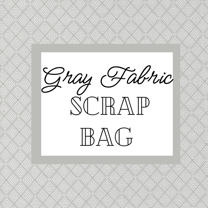 Gray Scrap Bag - Two Size Options!