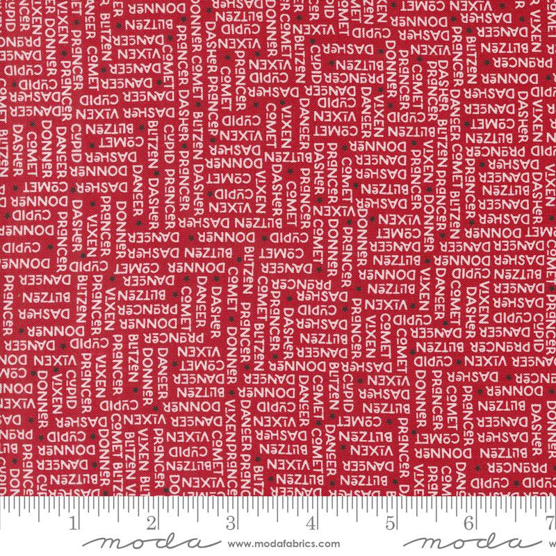 On Dasher The Herd Red Yardage by Sweetwater for Moda Fabrics | 55663 12