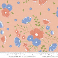 Peachy Keen Bubble Gum Moonlit Meadow Yardage by Corey Yoder for Moda Fabrics | 29170 17 | REMNANT 1/4 Yard