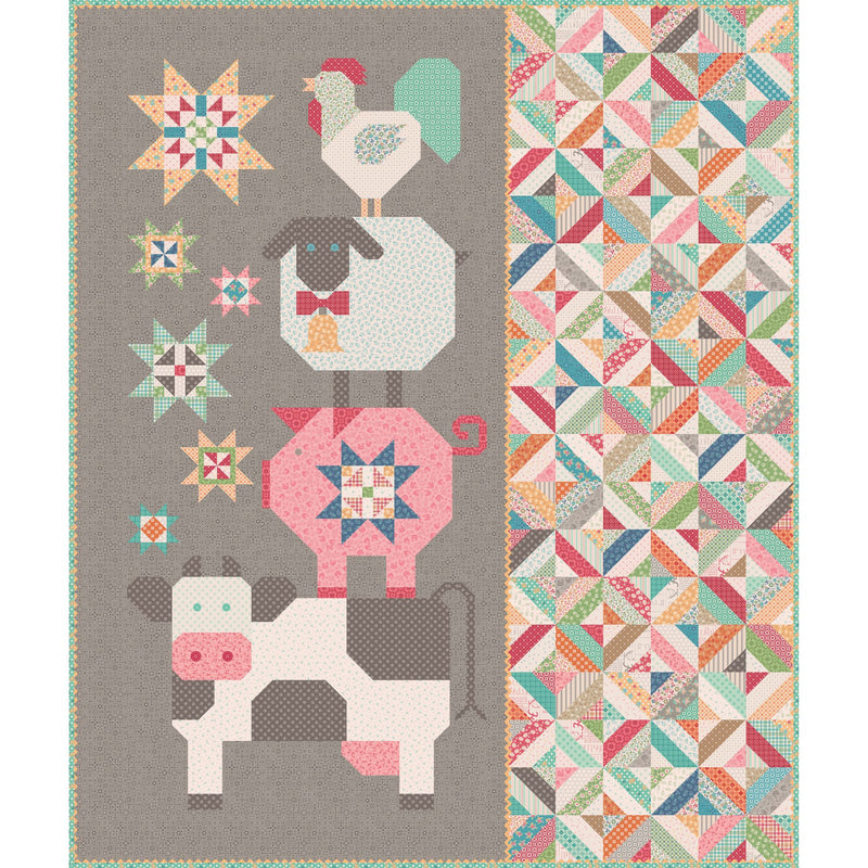 PRESALE Farmyard Friends Quilt Pattern by Lori Holt of Bee in My Bonnet | P051-ISE-318