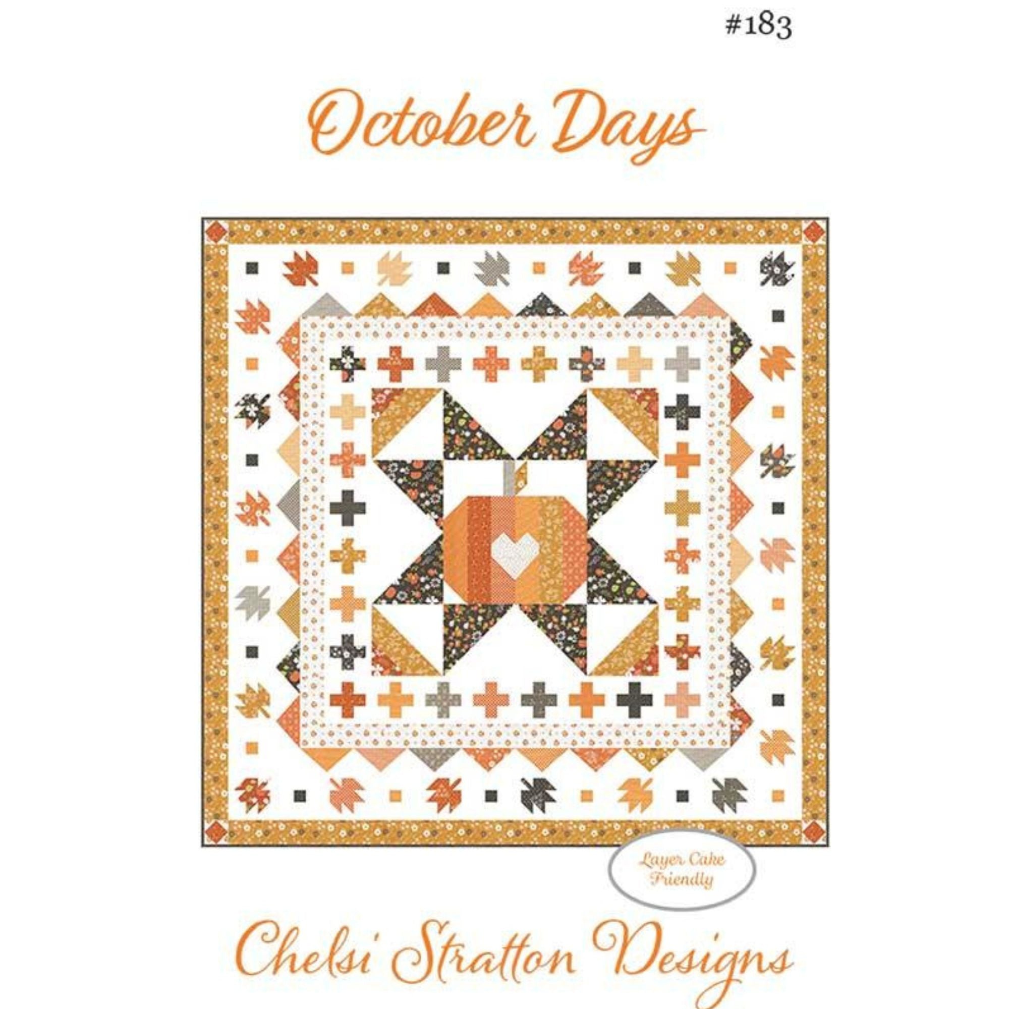 PRESALE October Days Quilt Kit With Birch and Willow by Sherri & Chelsi for Moda Fabrics | Quilt Size 52 1/2” x 52 1/2”