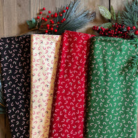 PRESALE Holiday Cheer Custom Fat Quarter Bundle Candy Cane by Stacy Iest Hsu for Moda Fabrics | 4 FQs | Curated Bundle