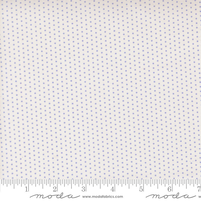 PRESALE Gathered Bon Bons Snowgoose Lavender Yardage by Jen Kingwell for Moda Fabrics | 18300 11