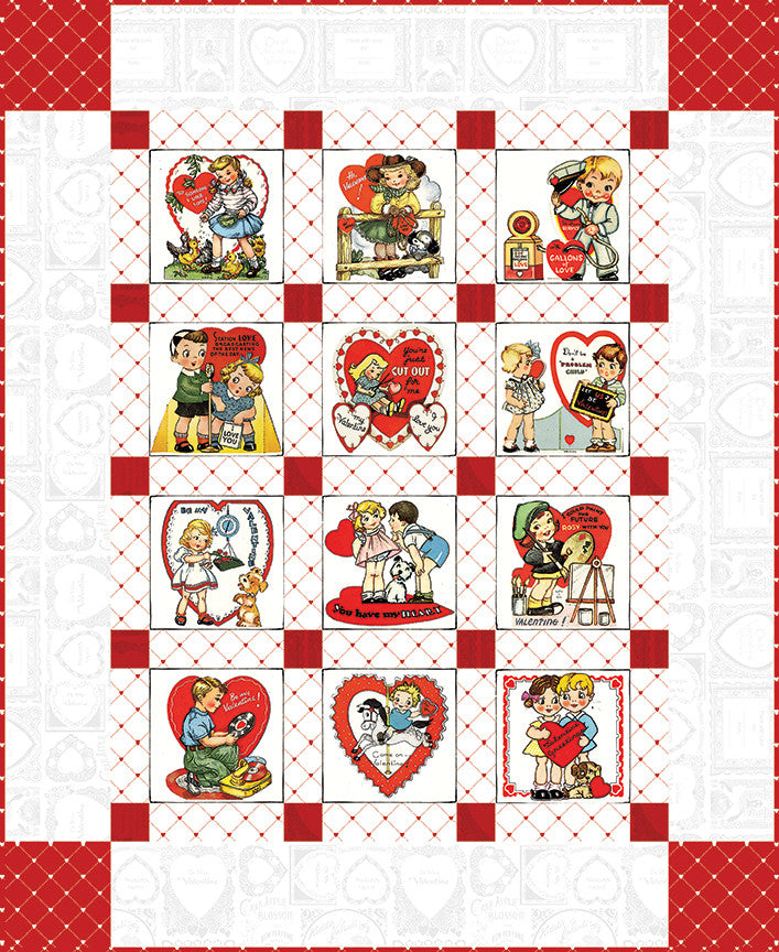 Childhood Sweethearts Quilt Pattern by J. Wecker Frisch for Riley Blake Designs | Quilt Size 40 1/2" x 49 1/2" | P120-CHILDHOOD