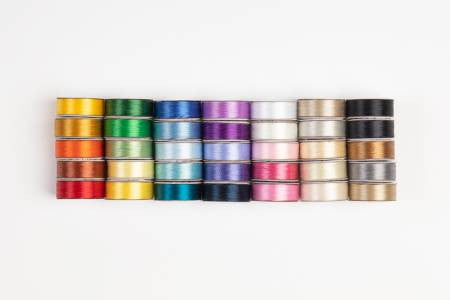 Super Bobs Donut SuperBOBs Polyester Superior Theads 35 Colors L Style Bobbins | 60wt Bottom line thread