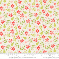 PRESALE Poinsettia and Pear Pear Cloud Yardage by Sherri & Chelsi for Moda Fabrics | 37711 11
