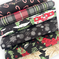 Holiday Cheer Custom Fat Quarter Bundle Midnight by Stacy Iest Hsu for Moda Fabrics | 6 FQs | Curated Bundle