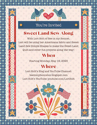 PRESALE Sweet Land Sew Along Custom Quilt | Americana by Lori Holt of Bee in My Bonnet | Join the Sew Along in May