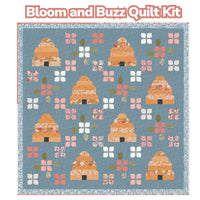 PRESALE Bloom and Buzz Custom Quilt Kit | Wild Honey by Lella Boutique | Quilt Size 72 1/2” x 72 1/2”