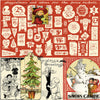 Classic Christmas Christmas Collage Parchment Yardage by J. Wecker Frisch for Riley Blake Designs | CD16282-PARCHMENT