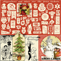 Classic Christmas Christmas Collage Parchment Yardage by J. Wecker Frisch for Riley Blake Designs | CD16282-PARCHMENT