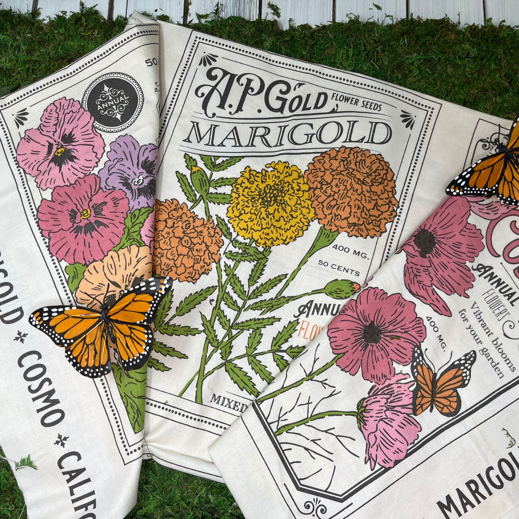 PRESALE My Secret Garden Vintage Seed Packet Panel Cloud by Stacy Iest Hsu for Moda Fabrics | 20988 11