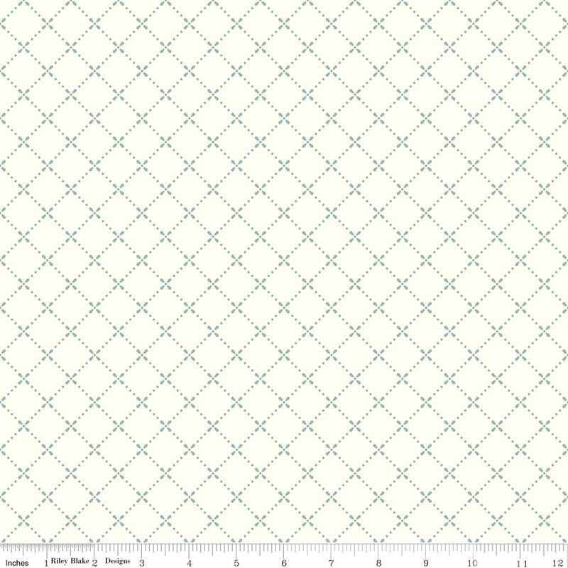 Mary Catherine Grid Cloud Yardage by Amy Smart for Riley Blake Designs | C16704-CLOUD