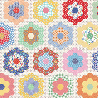 Wide Back Always in Season Flower Garden Multi Yardage by American Jane  | Wide Quilt Backing Fabric | WB15110-MULTI