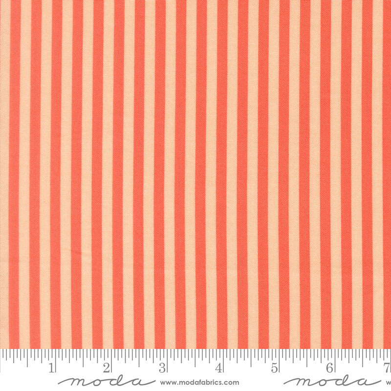 PRESALE Popcorn Stripe Coral Yardage by Elizabeth Hartman for Moda Fabrics | 51283 19