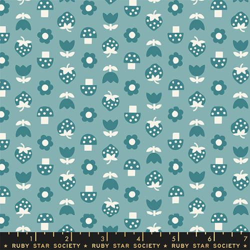 Picture Book Playroom Strawbitties Yardage by Kimberly Kight for Ruby Star Society | RS3074 17 | Cut Options