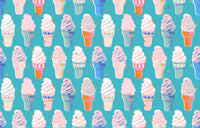 PRESALE Best Day Ever Ice Cream Metallic Turquois Yardage by Melody Miller for Ruby Star Society | RS0105 17M