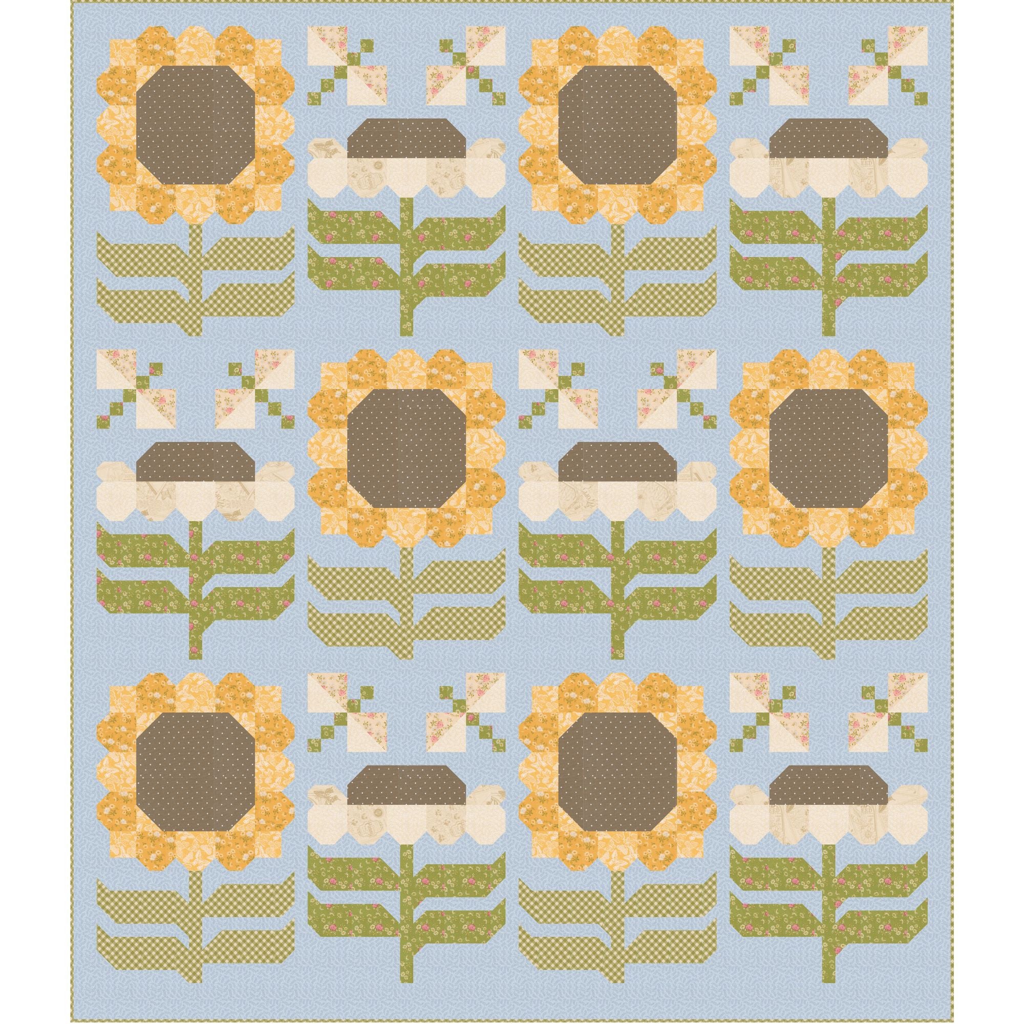 PRESALE Daisy May Quilt Kit Boxed With My Secret Garden by Stacy Iest Hsu for Moda Fabrics | KIT20980