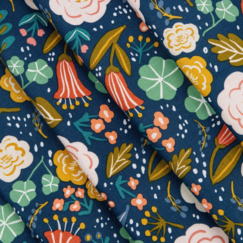 Ivy Reese Main Navy Yardage by Deena Rutter for Riley Blake Designs | C16600-NAVY