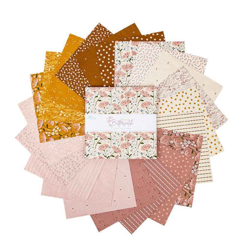 Blush 'n Butterscotch 10" Stacker by Simple Simon & Company for Riley Blake Designs | 42 Precut 10" Squares | 10-15590-42