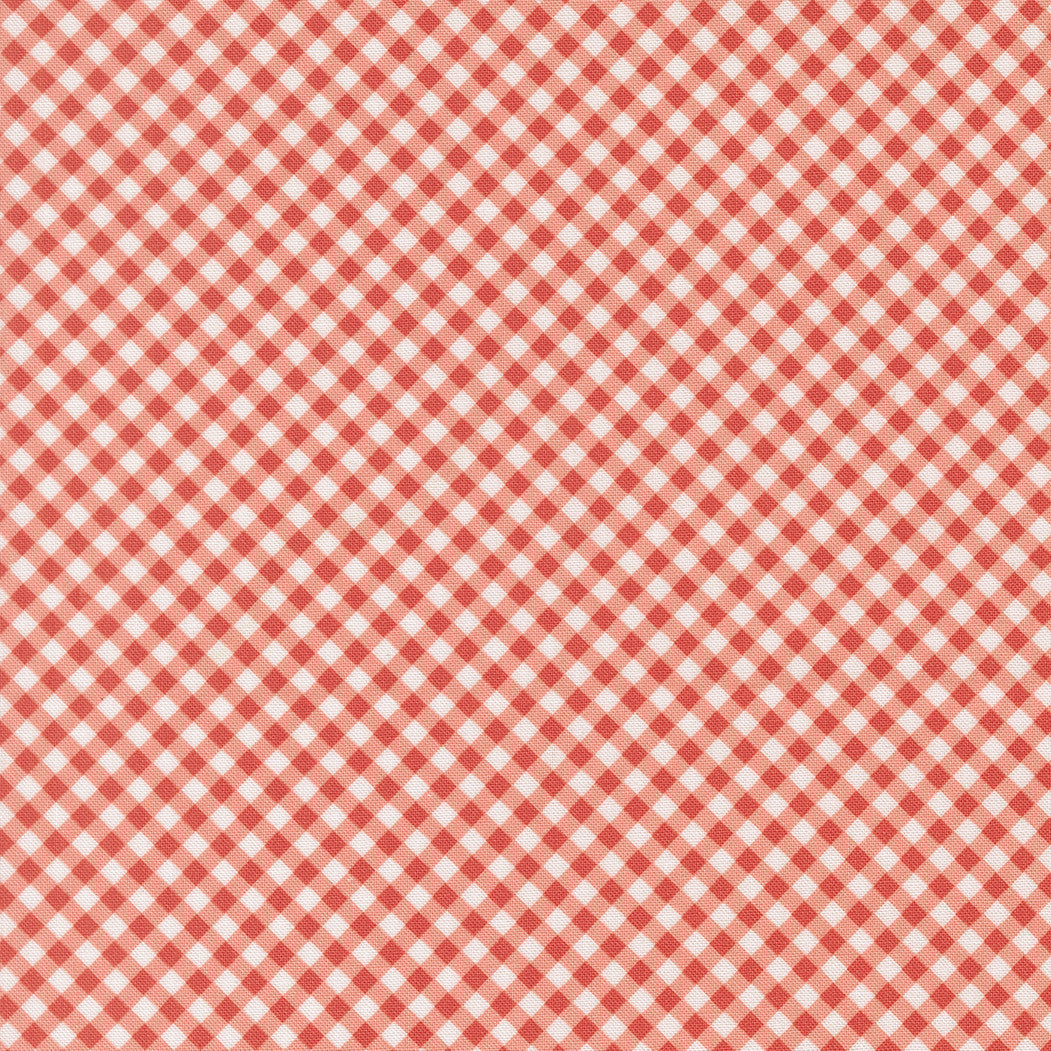 PRESALE Poinsettia and Pear Gingham Geranium Yardage by Sherri & Chelsi for Moda Fabrics | 37717 15