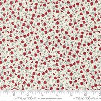 Vintage Cream Red Flower Garden Yardage by Sweetwater for Moda Fabrics | 55653 12