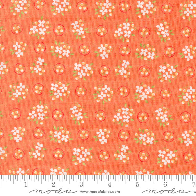 Cali & Co Ring Around Posie Melon Yardage by Corey Yoder for Moda Fabrics | 29191 14