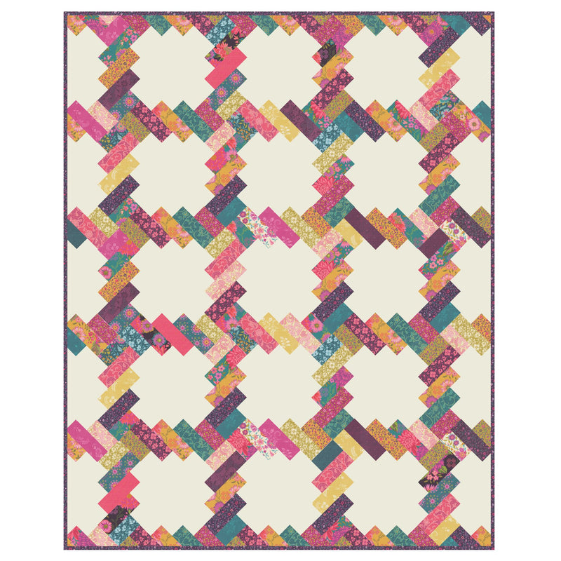 PRESALE The Phoebe Custom Quilt Kit with Parlor by Crystal Manning | Project Size 56" x 70"
