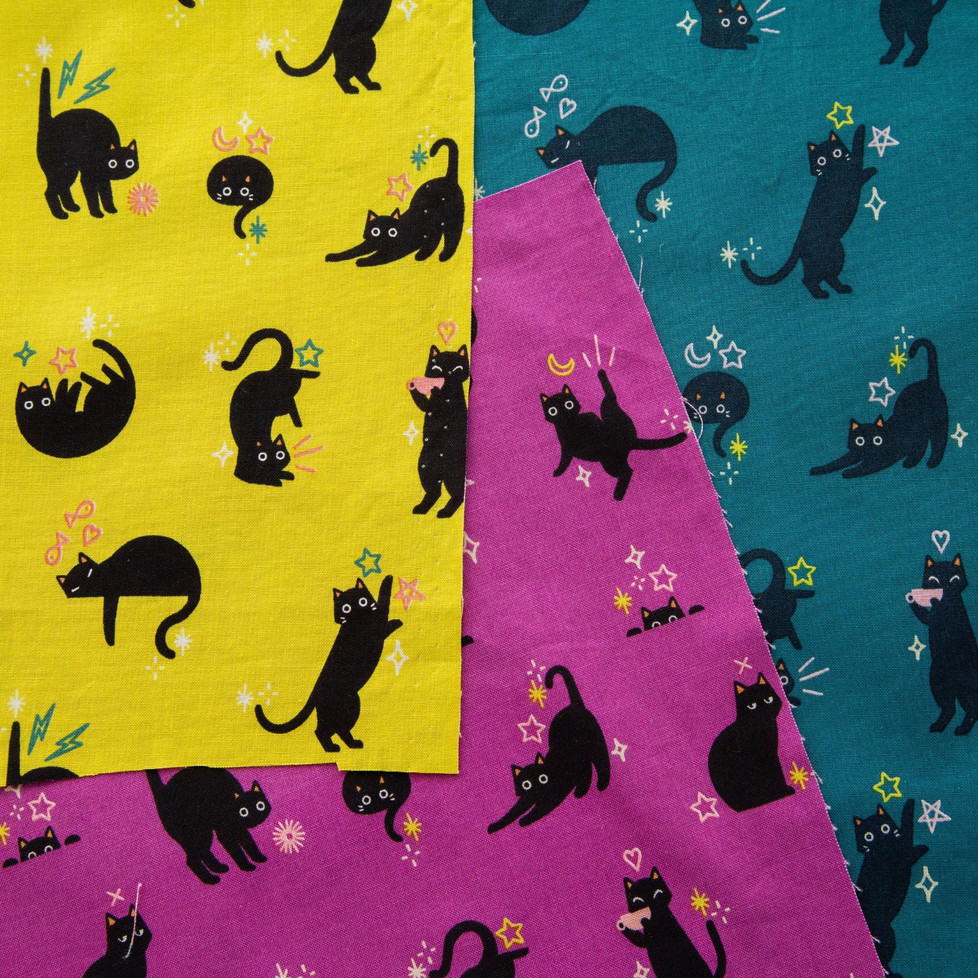 PRESALE Freaky Familiars Custom Fat Quarter Bundle C atwalkby Ruby Star Society | 3 FQs | Curated Bundle