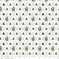 PRESALE Moonlit Trellis Criss Cross Floral Cloud Yardage by My Mind's Eye for Riley Blake Designs | C18212-CLOUD