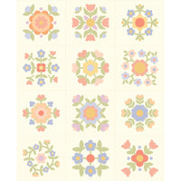 PRESALE Pastel Prairie Panel Porcelain by My Sew Quilty Life for Moda Fabrics | Panel Size 36" x 44" | 31771 11