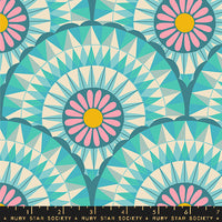 Carousel Carousels Turquoise Yardage by Melody Miller for Ruby Star Society | RS0095 12