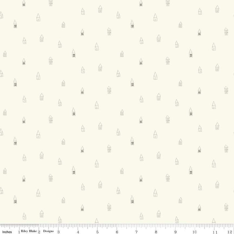 Hush Hush 2 Tiny Town Yardage by Sandy Gervais for Riley Blake Designs | #C12872 TINYTOWN
