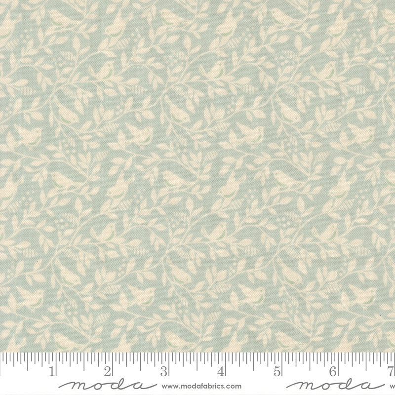 PRESALE True Love Birds of A Feather Robins Egg Yardage by Lella Boutique for Moda Fabrics | 5264 14