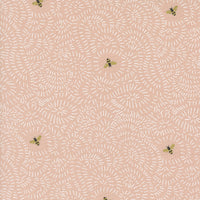 PRESALE Bee Garden Twists and Turns Metallic Rose by Gingiber for Moda Fabrics | 48415 17M