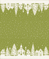 PRESALE Buon Natale Christmas Village Pine Double Border Yardage by Fig Tree & Co for Moda Fabrics | Print 36" x 44" | 35407 16