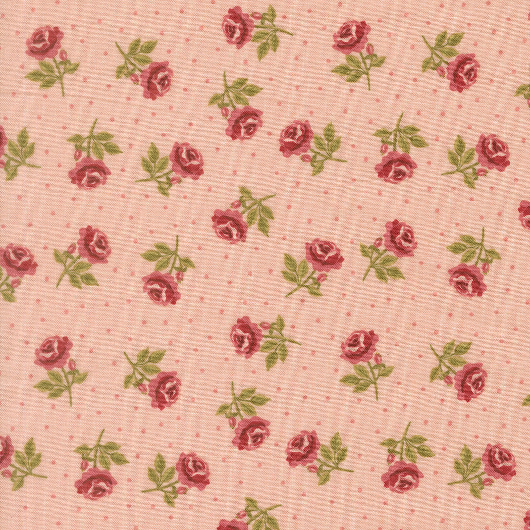 PRESALE Je T'aime Roses Are Red Blush Yardage by Stacy Iest Hsu for Moda Fabrics | 20995 12