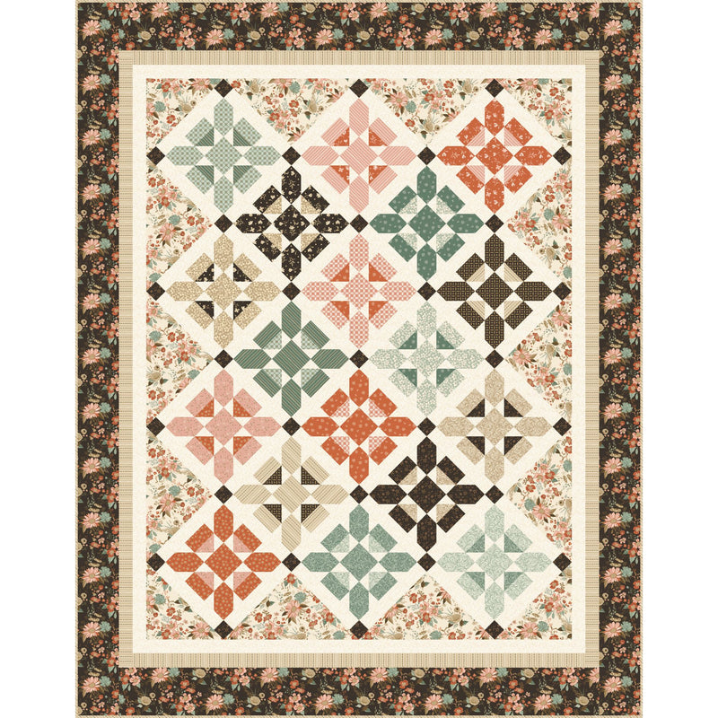 Let's Get Fancy Quilt Kit Boxed With Morning Latte by Sandy Gervais | KT-16920