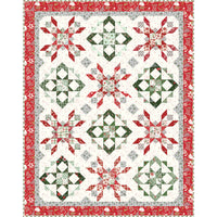 PRESALE Winter Kisses Custom Quilt Kit With Mistletoe & Holly by Beverly McCullough for Riley Blake Designs | Size 59" x 75"