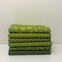 Sally's Stitches Custom Fat Quarter Bundle Green by Betsy Chutchian for Moda Fabrics | 6 FQs | Curated Bundle
