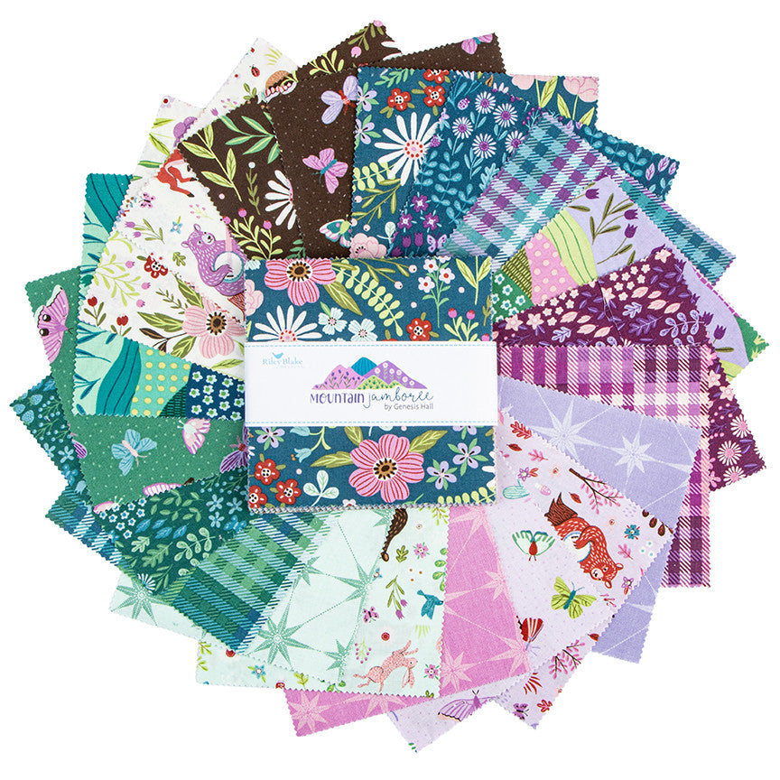 PRESALE Mountain Jamboree 5" Stacker by Genesis Hall for Riley Blake Designs | 42 Pcs | 5-18500-42