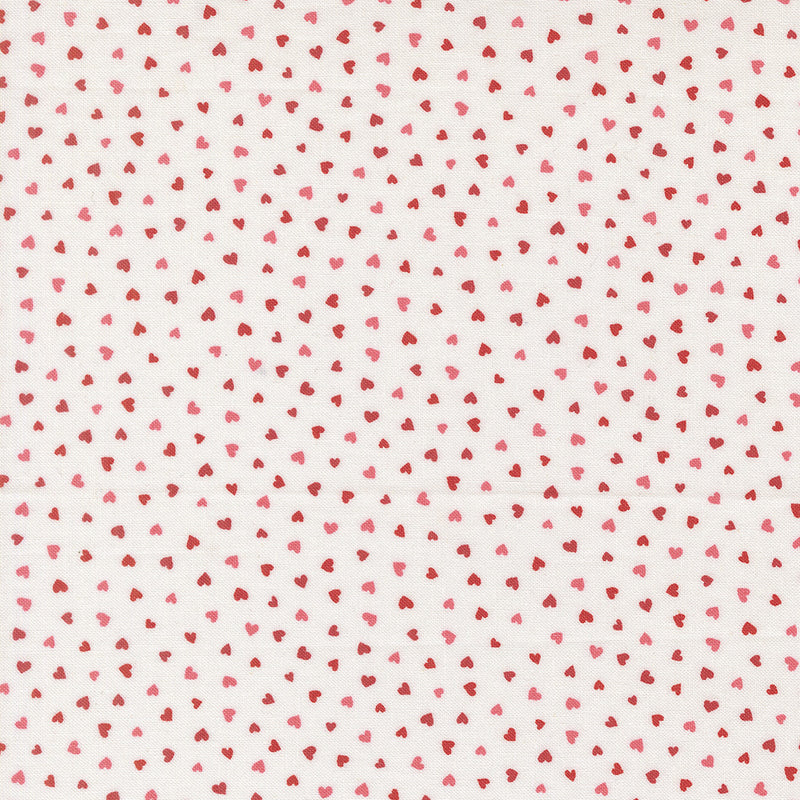 PRESALE Funny Valentine Tiny Hearts Champagne Yardage by Lizzy House for Moda Fabrics | 37148 11