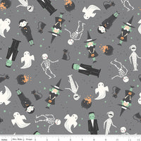 Frank and Friends Main Gray Yardage by My Mind's Eye for Riley Blake Designs | C17470-GRAY
